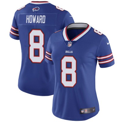 Nike Buffalo Bills #8 O. J. Howard Royal Blue Team Color Women's Stitched NFL Vapor Untouchable Limited Jersey